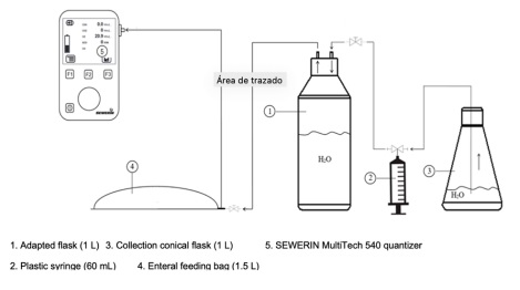 Diagram of the biogas characterization analysis. 