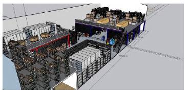 Estado actual del almac&eacute;n aeron&aacute;utico, vista norte 
