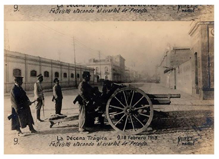 (Fig. 2) &ldquo;La Decena Tr�gica - 9. 18 de febrero de 1913&rdquo; &ldquo;Felicistas atacando al cuartel de Peredo&rdquo;