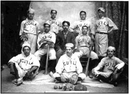 Foto
oficial novena de b&eacute;isbol &Aacute;guila, 1930. 