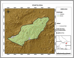 Mapa edafológico de Sierra Rica,
Manuel Benavides, Chihuahua, México.