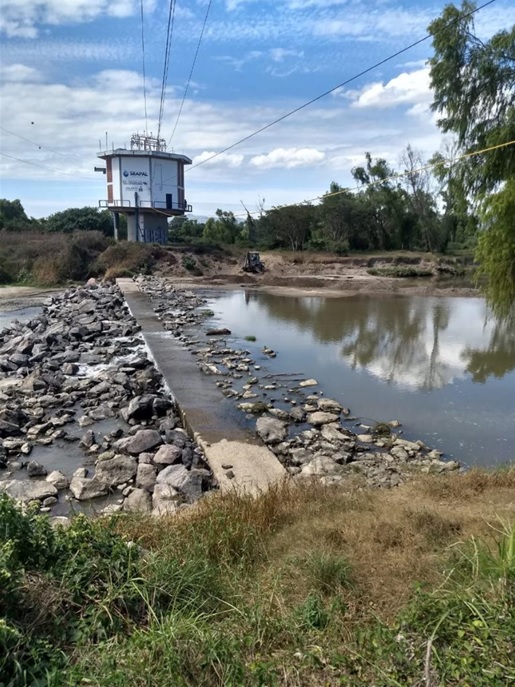Periodo de estiaje en el ro Mascota y ro Ameca, en el pozo radial de Puerto Vallarta, Jalisco, Mxico.