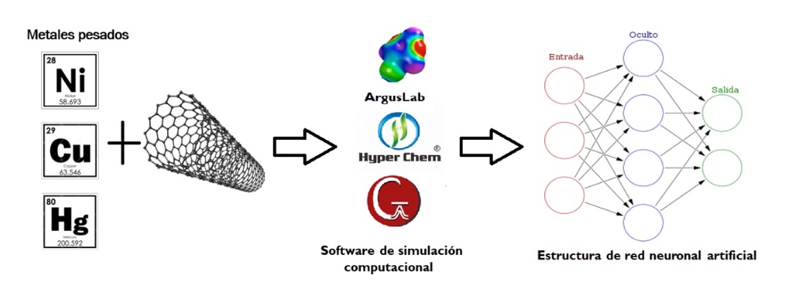 Adsorcin de metales pesados empleando nanotubos de carbono y su estudio terico mediante software de simulacin computacional y redes neuronales artificiales.