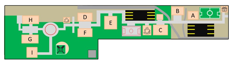 �reas de la instituci�n.