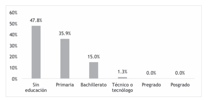 Distribucin del nivel educativo