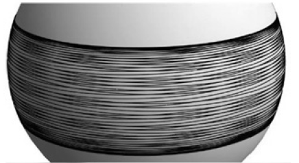 O anel de f&oacute;tons, ou concha de fogo ao redor do horizonte de eventos de um buraco negro.Simula&ccedil;&atilde;o desenvolvida a partir das equa&ccedil;&otilde;es relativ&iacute;sticas de Einstein