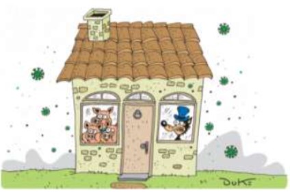 Figura 2: Charge de Duke publicada em 23 de mar&ccedil;o de 2020.