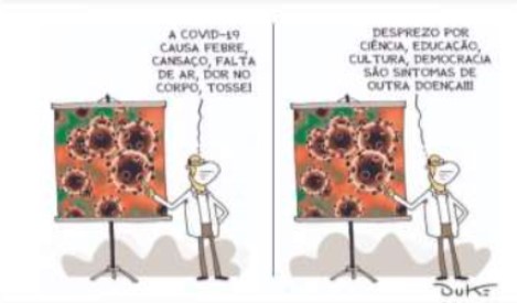 Figura 4: Charge de Duke publicada em 05 de maio de 2020