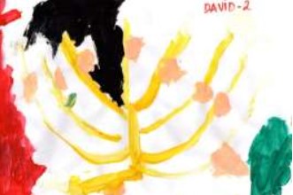 Figura 8 - A �rvore amarela de David Guache sobre papel