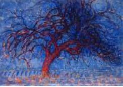 Figura 3 - �rvore vermelha (1908) &ndash; Mondrian