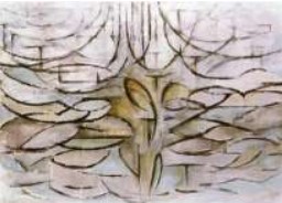 Figura 5 - Macieira em flor (1912) &ndash; Mondrian
