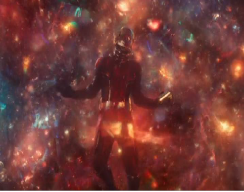 Figura 12: Homem Formiga na tentativa de se deslocar no mundo qu�ntico