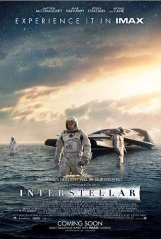 Figura 3: Cartaz do filme Interestelar, de Christopher Nolan