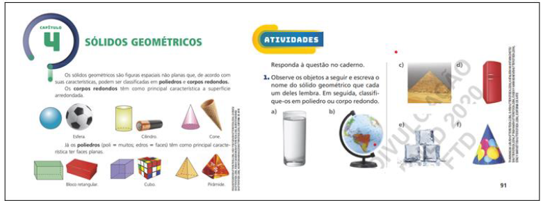 Figura 10: Teoria e tarefas que exploram s�lidos geom�tricos