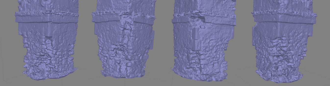 Modelo de alta resoluci�n de la base de la torre