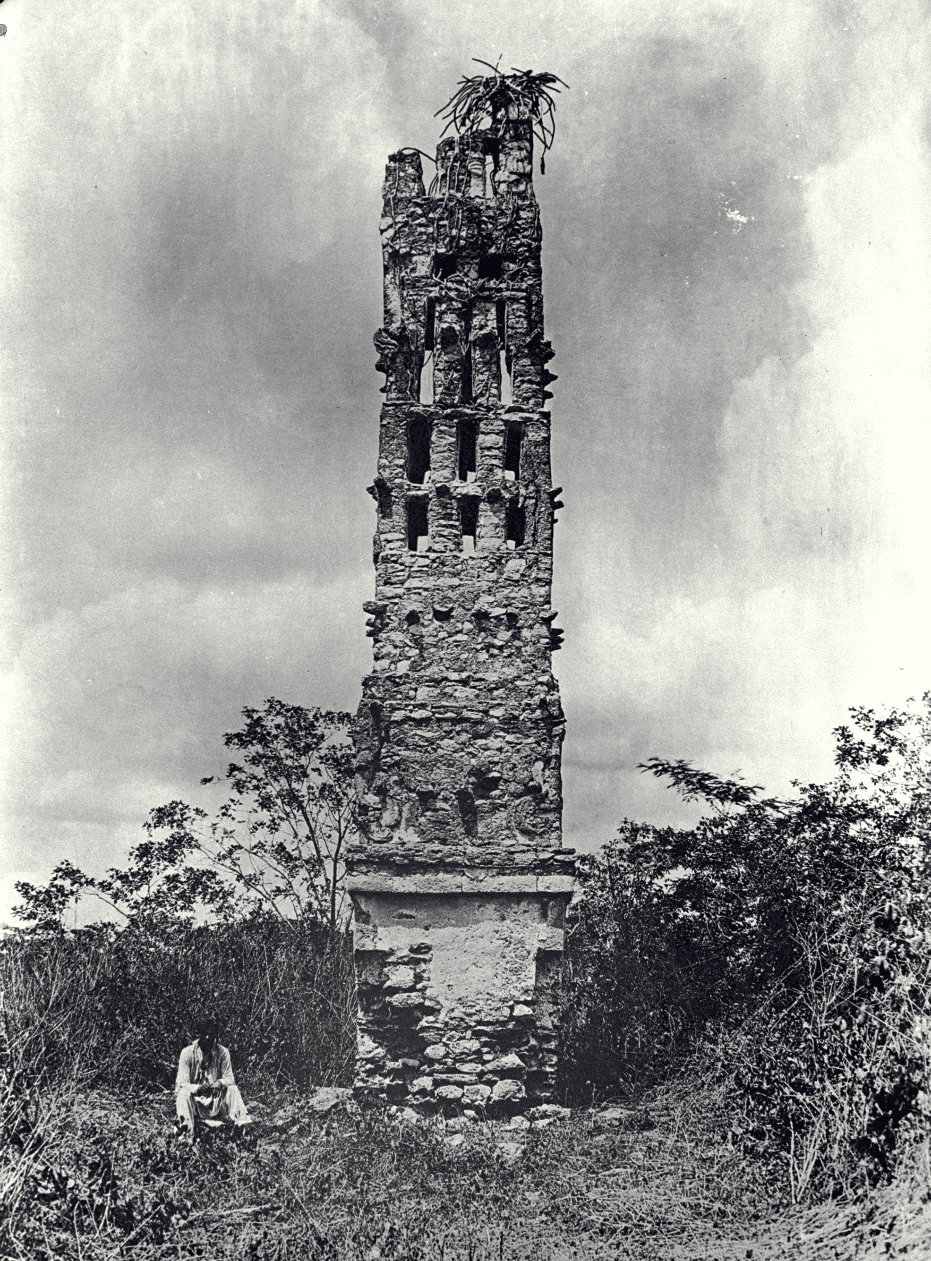 Torre Nuukuch Ich. Maler 1898 en Prem 1997: plate 150