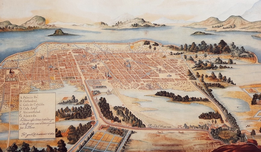 Paisaje de la Ciudad de M�xico 1628