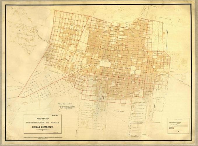 Proyecto de distribucin de aguas de la Ciudad de Mxico, 1912