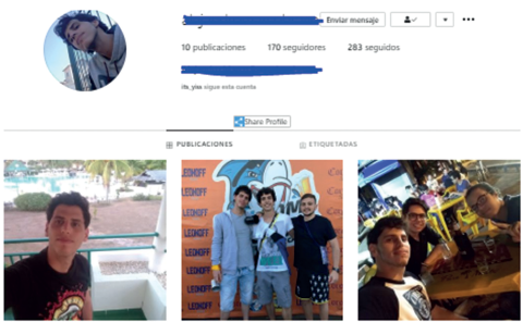 Perfil de IG de Miguel.