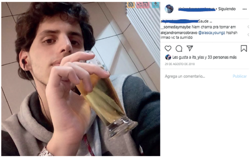 Selfi de Miguel en IG.