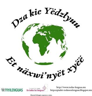 Imagen en Zapoteco y Mixe en la p&aacute;gina de Facebook del municipio de San Juan Yatzonas, Oaxaca.