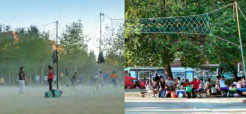 Canchas de ecuavóley en Madrid.
