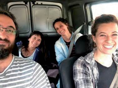 Selfie mientras viajamos hacia “Cinestesia” (Río Tercero). Fuente: autor, 2021.