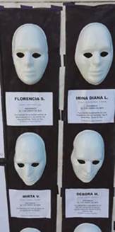Detalle de la intervención Ni una muerte indiferente (Silvina D’Arrigo, 2018). Fuente: archivo personal Silvina D’Arrigo.