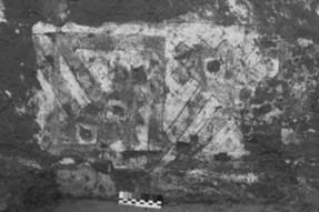 Serpientes estilizadas en la Plaza 3c de Huaca de la Luna (Uceda & Tufinio, 2003, 194). A pesar del notorio desgaste, la iconografía nos revela nuevamente la clásica metonimia serpiente-sacrificio.