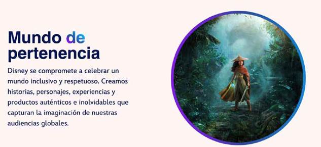 Portada Impacto Disney. Diversidad e Inclusión. Fuente: Walt Disney. Rescatado de: https://impact.disney.com/diversity-inclusion/