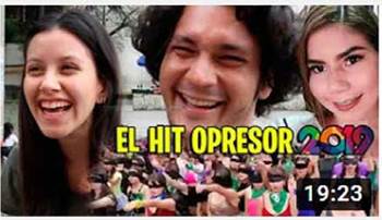 Captura de pantalla del video “Y la culpa no era mía ni donde estaba ni como tragaba la Julissa, el hit musical opresor del 2019”, generado por Crespo.