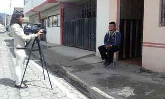 En el registro audiovisual los estudiantes grabaron todo el material necesario para sus reportajes.