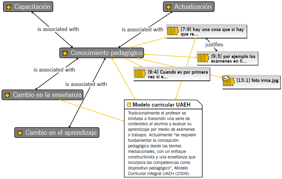 Conocimiento pedagógico y su sustentación. 