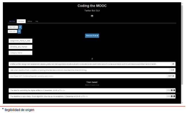interfaz del robotmaestro para crear respuestas.