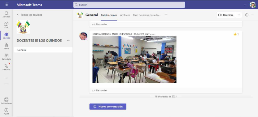 Ambiente virtual de aprendizaje.