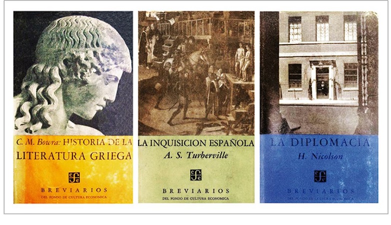 Portadas de los tres primeros libros en la colección Breviarios (1948).