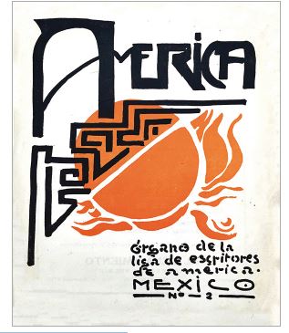 Dr. Atl, portada de la revista América, núm. 2 (febrero de 1926).