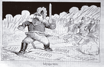 “Sufragio libre”, El Padre Cobos, 17 de enero de 1880.