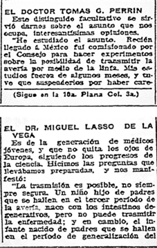 “La benéfica vacuna en México es un grave peligro”, El Imparcial, 26 de mayo de 1912.