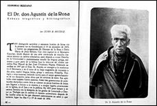 Juan Bautista Iguíniz, “El doctor Don Agustín de la Rosa. Esbozo biográfico y bibliográfico”, Ábside, núm. 5 (mayo de 1939): 43.