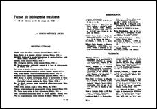 Sergio Méndez Arceo, “Fichas de bibliografía mexicana”, Ábside, núm. 7 (julio de 1940): 53-54.
