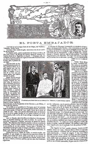 Manuel Carretero, “Rubn Daro en Espaa: El poeta embajador”, El Tiempo Ilustrado, 9 de agosto de 1908: 514.