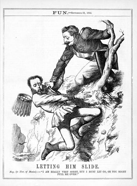 G. J. Pinwell y hermanos Dalziel, &ldquo;Letting Him Slide&rdquo;, The Fun, 22 de septiembre de 1866: 19. &ldquo;George A. Smathers Libraries&rdquo;, Universidad de Florida, https://original-ufdc.uflib.ufl.edu/UF00078627/00011/18x.
