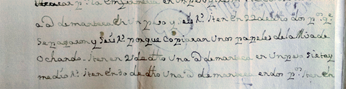 Leg. 378 G/S XVIII, AHCM. Fotograf�a de Gladys Zamora. SECRETAR�A DE CULTURA.- INAH.- MEX; &ldquo;Reproducci�n autorizada por el Instituto Nacional de Antropolog�a e Historia&rdquo;.