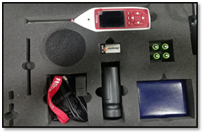 Son&oacute;metro e implementos utilizados para muestreos en el CCICEV