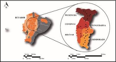 Ubicaci&oacute;n de los inmuebles y lugar de toma de muestras. Fuente: Elaboraci&oacute;n propia de autores / 2021