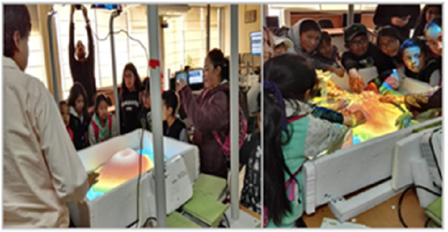 Ni&ntilde;os y j&oacute;venes que participaron en el curso vacacional &ldquo;Planeta Tierra: m&aacute;s all&aacute; de tus ojos&rdquo;.