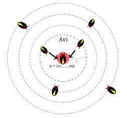 Atracci&oacute;n de las luci&eacute;rnagas hacia la m&aacute;s brillante