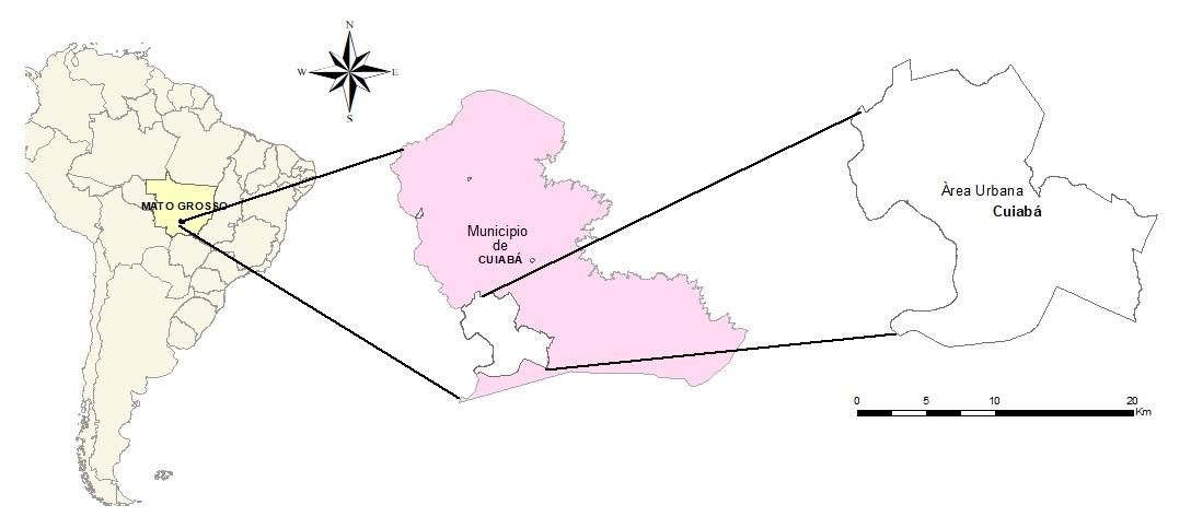 Localizao do Municpio de Cuiab/MT