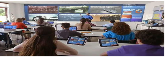 A photo of a technology-based classroom